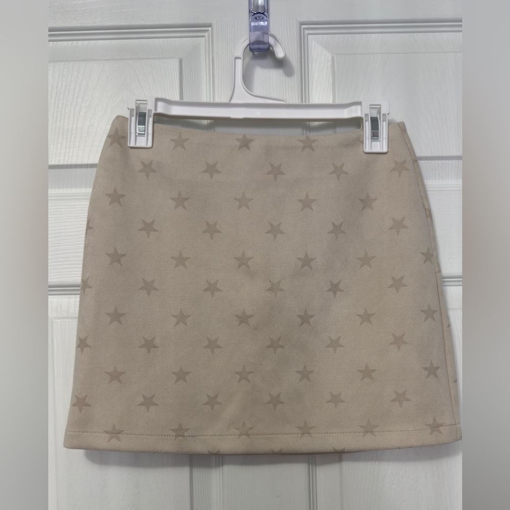 Altar'd State White Star Mini Skirt